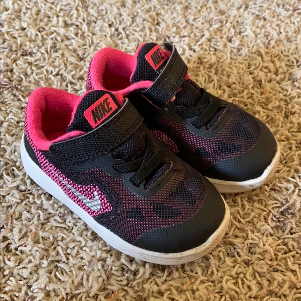 Nike Revolution Pink and Black Sneakers